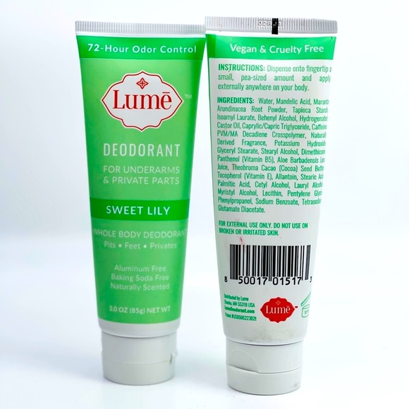 All Natural Whole Body Deodorant Full Size Tube 3oz Original Formula White Logo - Picture 4 of 9